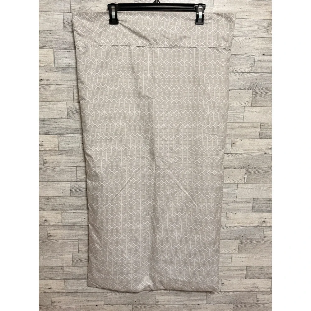 Charisma King Pillowcase Set of 2 Taupe White Geometric Ogee‎ Polyester Bedding